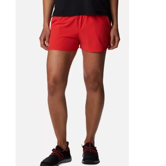 Columbia Women's Alpine Chill Red Hibiscus Shorts Size M Style AL4572 - Picture 1 of 12